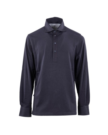 Shop BRUNELLO CUCINELLI  Polo: Brunello Cucinelli polo manica lunga.
Jersey di cotone.
Colletto stile camicia e apertura con bottoni.
Composizione: 100% COTONE.
Made in Italy.. M0B133914-C4425